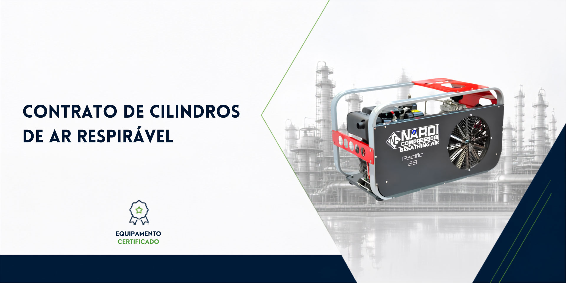 Recarga de Cilindros de Ar Respirável Recarga de Cilindros de Ar Respirável
